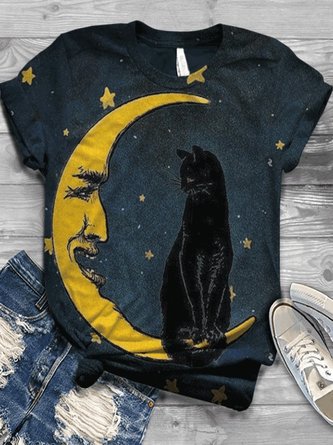 Animal Vintage Short Sleeve Crew Neck T-shirt