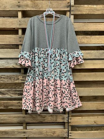 O-Neck Casual Dress