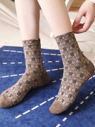 Casual Floral Socks