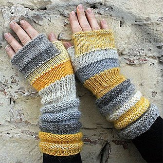 Outlander Inspired fashion accessories for Women Gift for Lady knit wool fingerless gloves Unmatched Hand Knit Striped