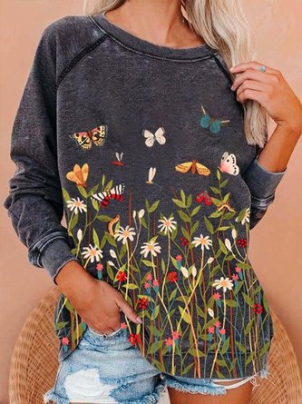 Women Outdoor Casual Long Sleeve Sweatshirt