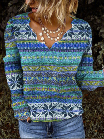 Geometric Casual Shirt & Top
