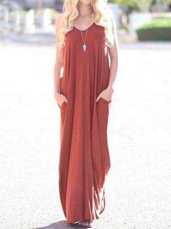 Sleeveless Casual Knitting Dress