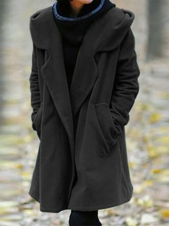 Cotton-Blend Casual Coat & Jacket