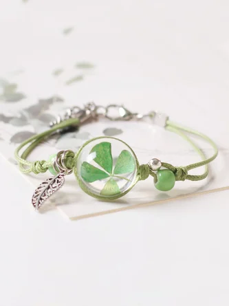Four-leaf Woven Bracelet