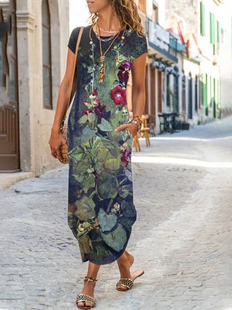 Casual Pockets Knitting Dress