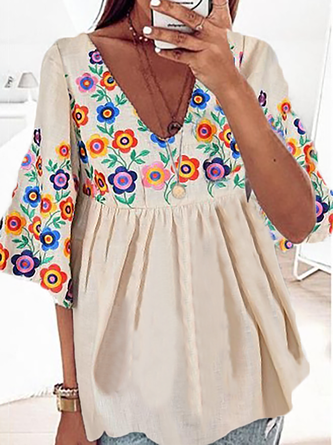Floral Boho Top