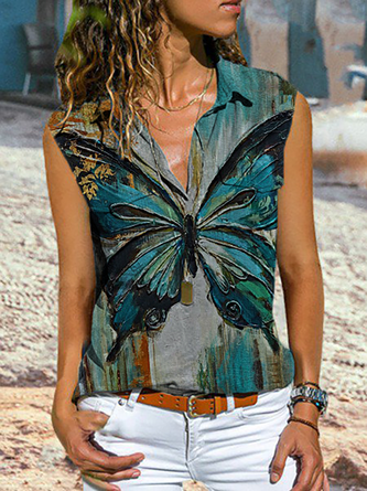Casual Butterfly Blouse