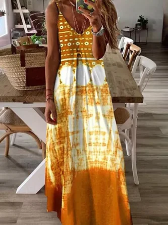 Sleeveless Cotton-Blend Knitting Dress