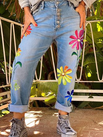Plain Shift Jeans