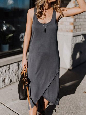 Cold Shoulder Crew Neck Holiday Knitting Dress