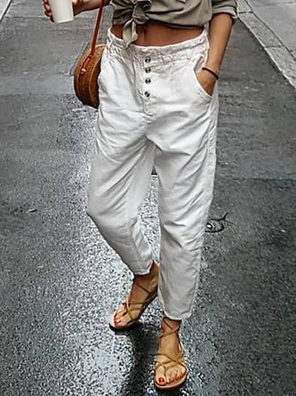 Casual Plain Pants