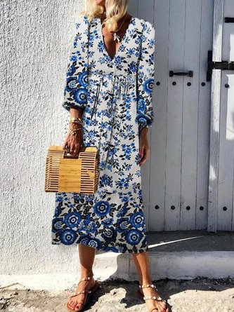 Boho Floral Weaving Dress