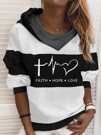 Hoodie Casual Letter Long Sleeve Sweatshirt