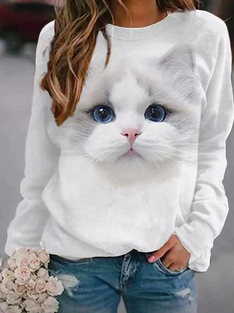 Long Sleeve Animal Sweatshirt