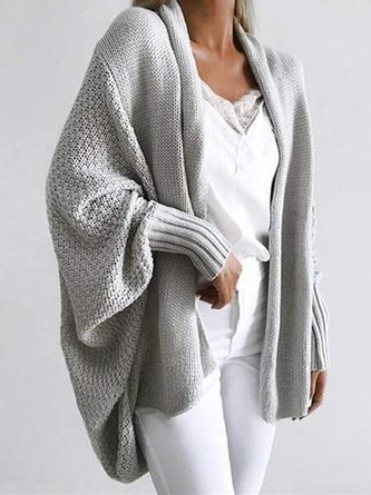 Long Sleeve Cowl Neck Casual Sweater coat