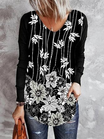 Casual Floral Tops