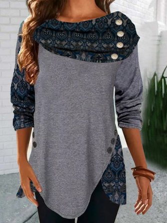 Loosen Boho Cotton Blends T-shirt