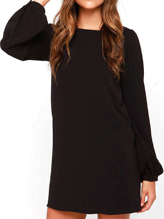 Loosen Solid Weaving Dress