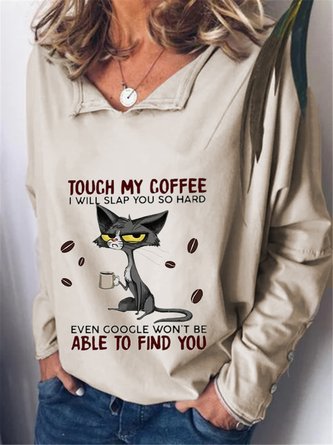 Casual Long Sleeve Printed Top T-shirt