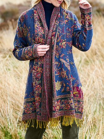 Boho Printed Casual Cardigan Cardigan