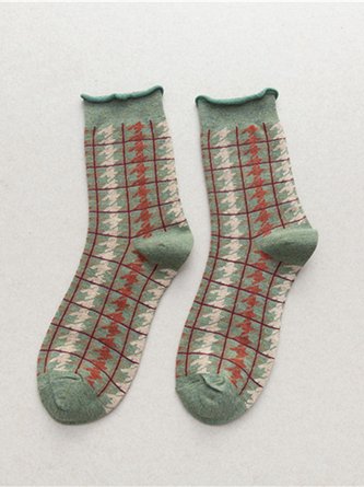 Vintage Houndstooth Socks