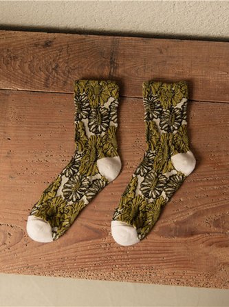 Vintage Floral Socks