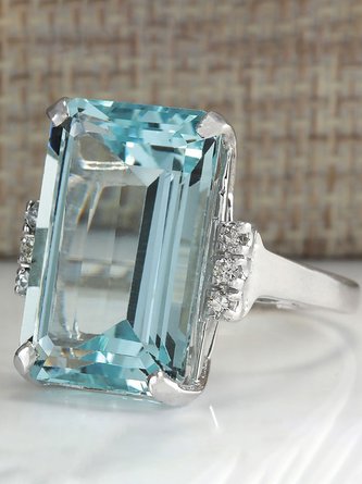 Sapphire Zircon Ring
