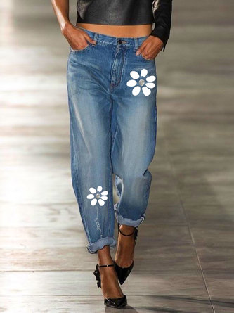 Denim Casual Loosen Jeans