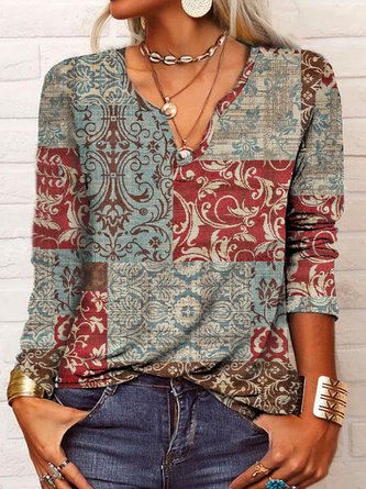 Casual Notched Top