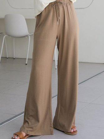 Loose Plain Casual Pants