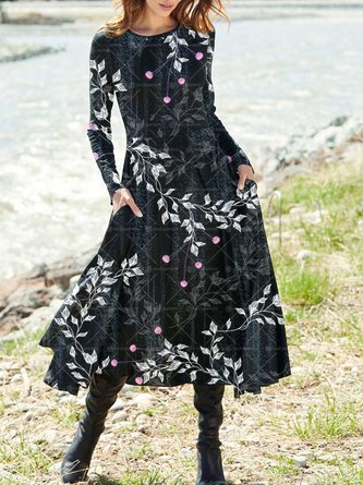 Floral Casual Loose Dress