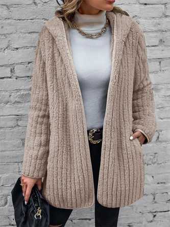 Fluff/Granular Fleece Fabric Teddy Jacket