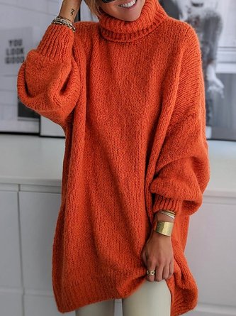 Casual Long Sleeve Top Sweater TUNIC