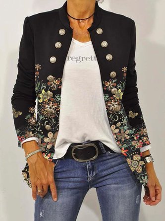 Loose Casual Stand Collar Jacket
