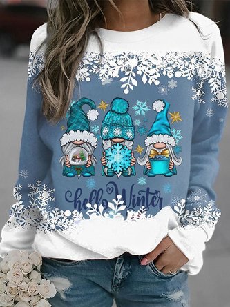 Cotton-Blend Casual Sweatshirt