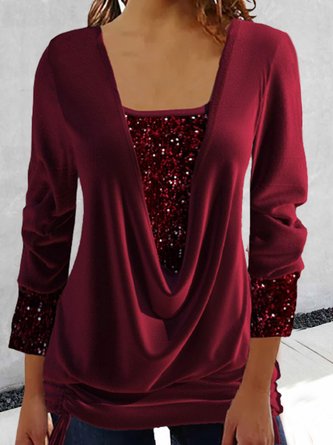 Square Neck Christmas Party Top