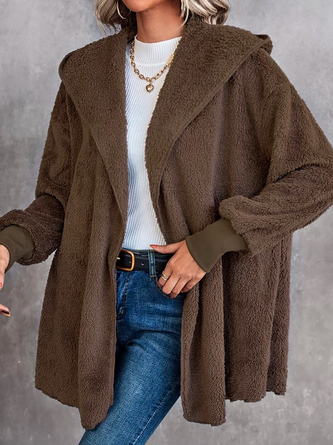 Loose Casual Hoodie Teddy Jacket