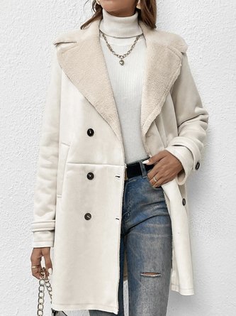 Fluff/Granular Fleece Fabric Casual Loose Teddy Jacket