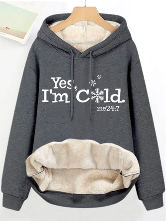 I'm Cold Funny Fleece Hoodie Sweatshirt