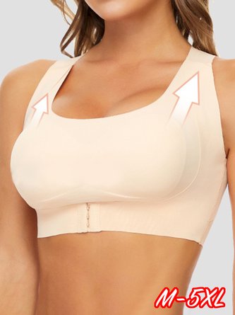 Push-Up Adjustable Front Buckle Unwired Bra