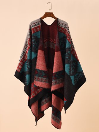 Vintage Ethnic Pattern Long Scarf Shawl Winter Spring Accessories