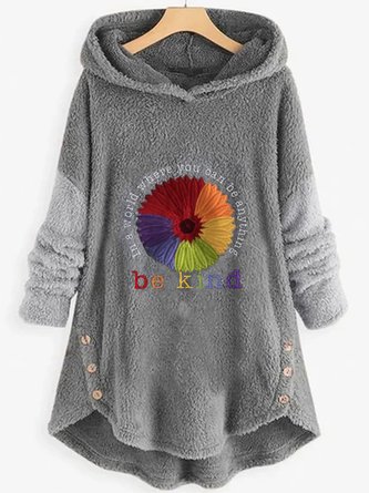 Sentence Loose Casual Sweatshirt
