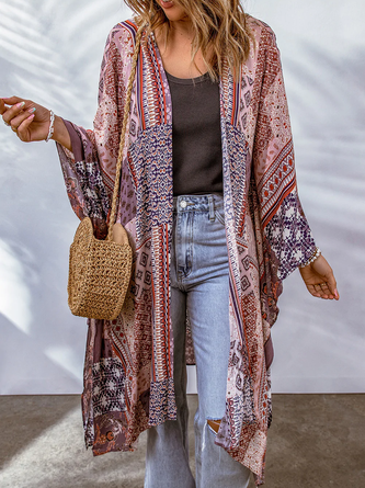 Ethnic Vacation Loose Coat