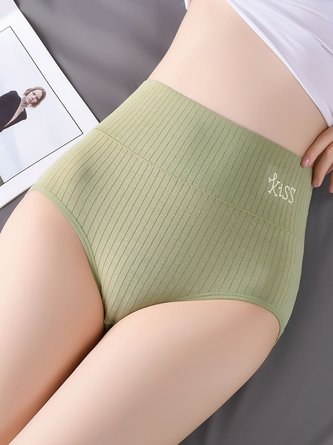 Women's Cotton Breathable Antibacterial High Waist Briefs