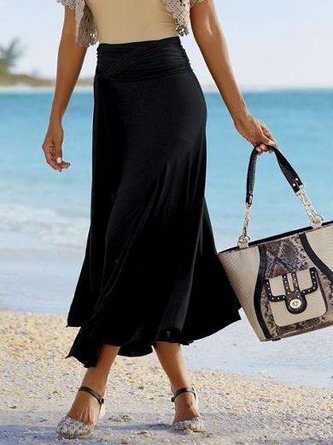 Casual Loose Jersey Skirt