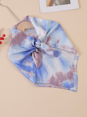 Casual Ombre Tie Dye Scarves Daily Vacation Women Accessories