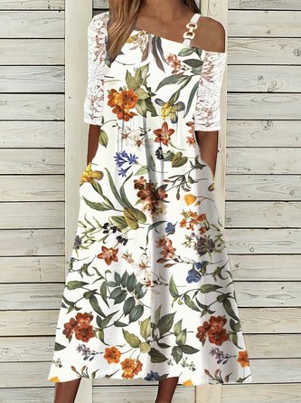 Casual Loose One Shoulder Dress