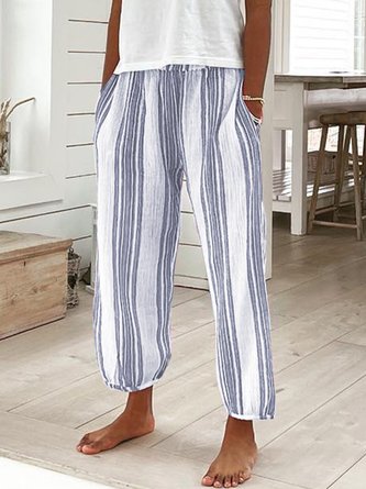 Striped Loose Casual Pants