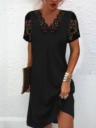 Casual Devore Jersey Dress